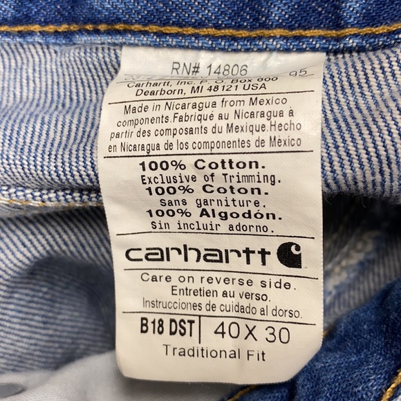 Carhartt Bundle of 2 Men's Jeans Size 40 X 30 - Picture 9 of 10
